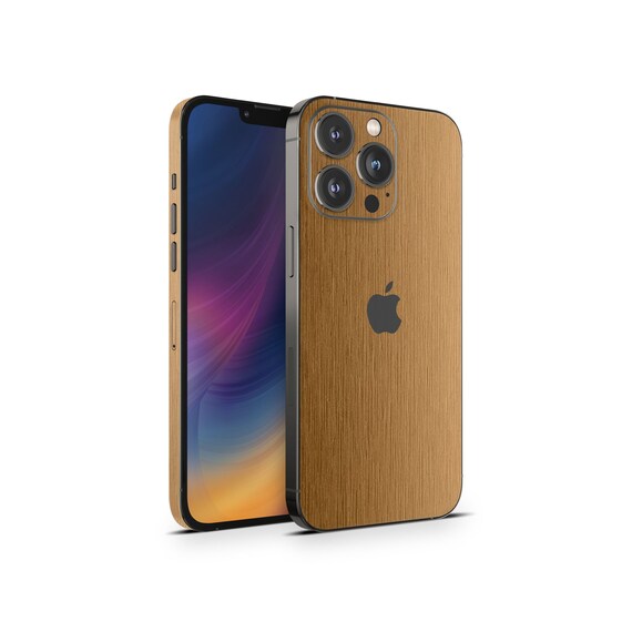 Premium Skins Compatible with iPhone XR 2 pcs Brushed Bronze 