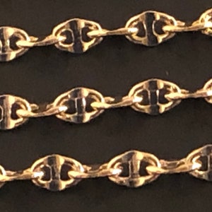 14 k Solid Yellow Gold 2.55 mm Hammered Anchor Chain Necklace 16&quot;, 18&quot;, 20&quot;, 22&quot;, 24” (Spring Ring Clasp). Best Selling Perfect Gift