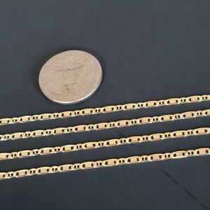 14 K Yellow Gold 1.8mm Valentino Chain Necklace 18", 20", 22", 24" Best-Selling Perfect Gift image 5