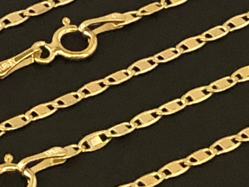 14 K Solid Yellow Gold 1.8mm Valentino Chain Necklace 18 24 Best-Selling Perfect Gift 20 22