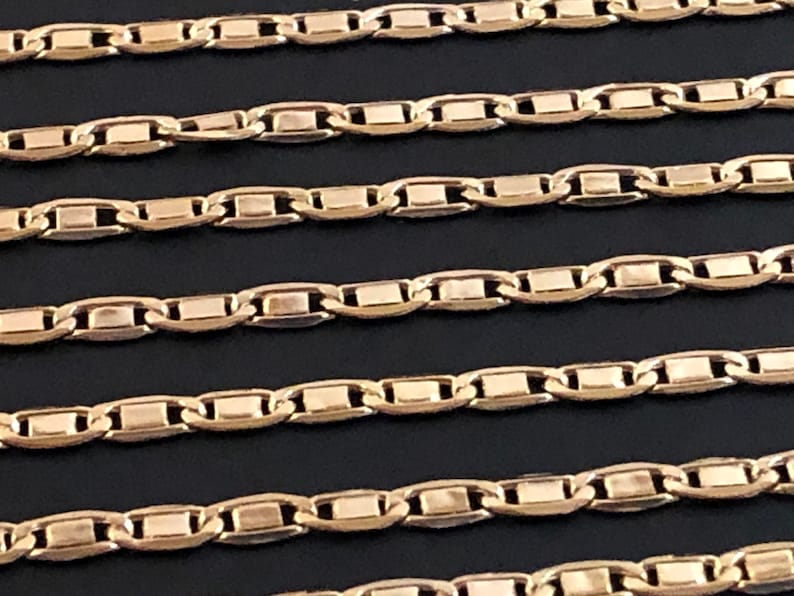 14 K Yellow Gold 1.8mm Valentino Chain Necklace 18", 20", 22", 24" Best-Selling Perfect Gift image 3