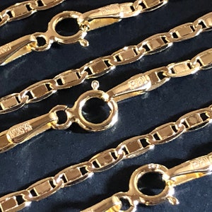 14 K Yellow Gold 1.8mm Valentino Chain Necklace 18", 20", 22", 24" Best-Selling Perfect Gift image 4