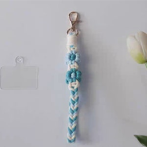 BEGINNER LEVEL / Macrame Tutorial / Learn Macrame / Macrame Phone Strap / Macrame Keychain / Diy Macrame kit / PDF Pattern/English Version image 5