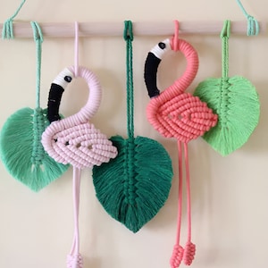 BEGINNER LEVEL / Macrame Animal Tutorial / Learn Macrame / Macrame Flamingo Pattern / Diy Macrame Pattern / PDF Pattern/English Version