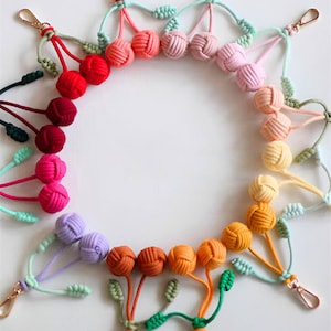 BEGINNER LEVEL / Macrame Tutorial / Learn Macrame / Macrame Keychain Pattern / Macrame Bag Hanger / Diy Macrame /PDF Pattern/English Version