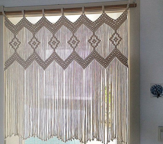 Cómo hacer cortinas de macramé paso a paso con cuerda