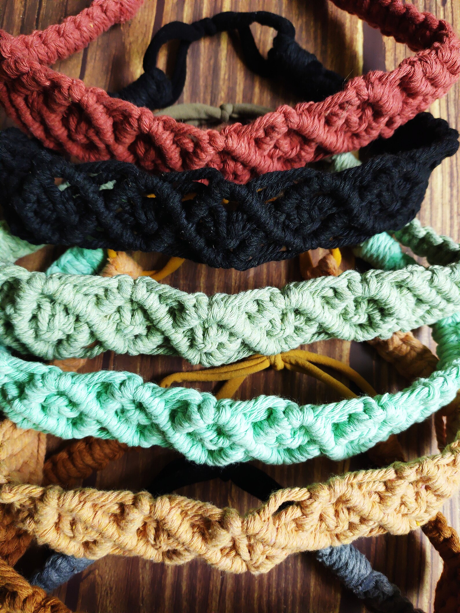 Boho Style Macrame Headbands Handwoven Women Headbands Etsy