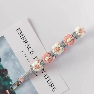 POZIOM POCZĄTKUJĄCY / Samouczek makramy / Nauka makramy / Pasek na telefon makramy / Brelok makramy / Zestaw do makramy DIY / Wzór PDF / Wersja angielska zdjęcie 7