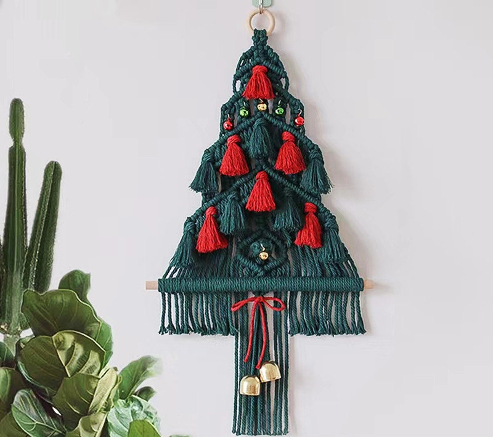 BEGINNER LEVEL / Macrame Tutorial / Learn Macrame / Macrame Christmas ...