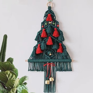 BEGINNER LEVEL / Macrame Tutorial / Learn Macrame / Macrame Christmas Tree / Christmas Gift / Diy Macrame kit / PDF Pattern/English Version