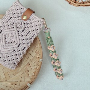 MACRAME PATTERN, Macrame Keychain, Boho Keychain, Macrame Car Hanger, Handmade Keychain image 5