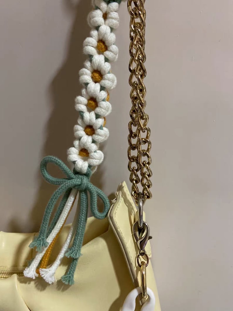 MACRAME MÖNSTER, Macrame nyckelring, Boho nyckelring, Macrame bilhängare, handgjord nyckelring bild 5