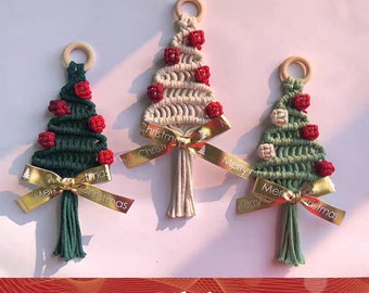 BEGINNER LEVEL / Macrame Tutorial / Learn Macrame / Macrame Christmas Tree / Merry Christmas / Diy Macrame kit / PDF Pattern/English Version