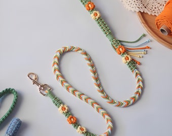 Beginner Level / PDF Macrmae Patterns for Dog Leash / Pdf Tutorial for How to Macrame Pet Leash, Macrame PDF Instruction
