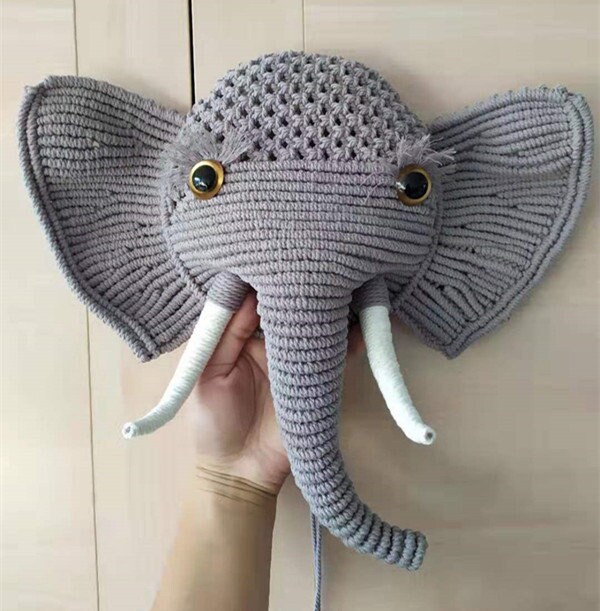 Macrame Elephant Pattern Beginner Macrame PDF Pattern for Elephant Step by Step - English ...
