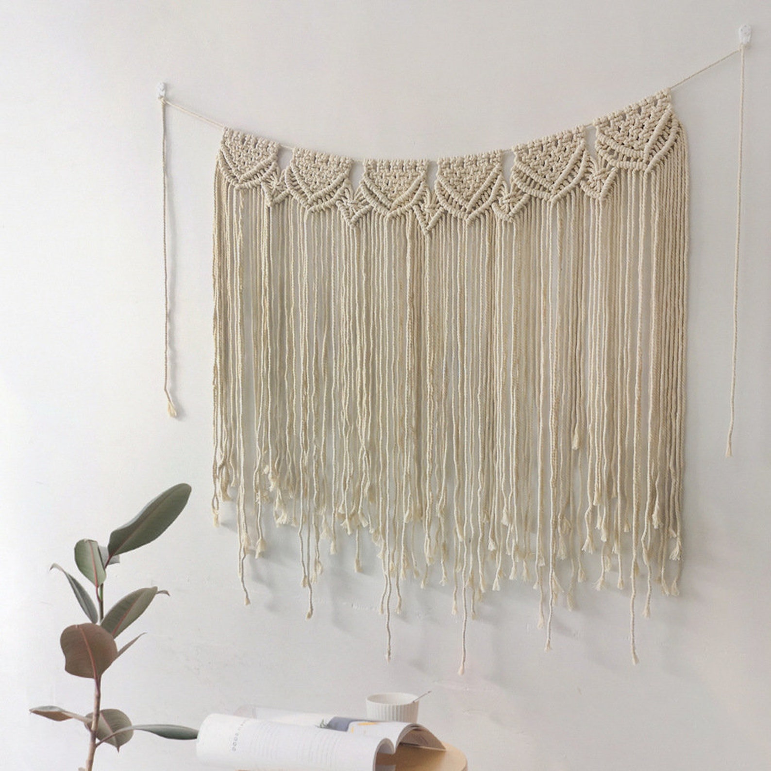 Large Macrame Wall Hanging Boho Wedding Hanger Wedding Etsy