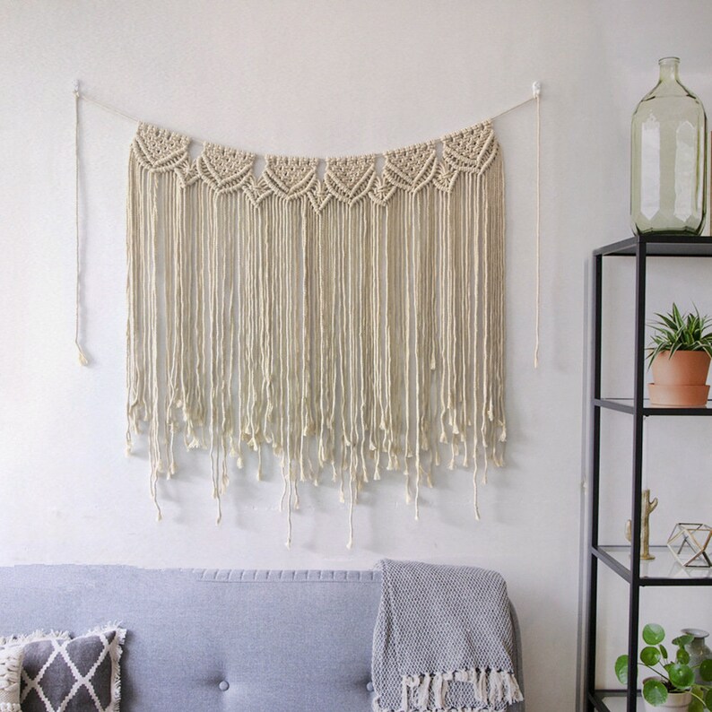 Large Macrame Wall Hanging Boho Wedding Hanger Wedding Etsy