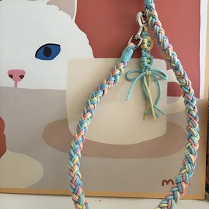 Personalized Macrame Dog Leash, Colorful Rope Dog leash with Swivel Clasp, Macrame Leash for Dog, Dog Lover Gift