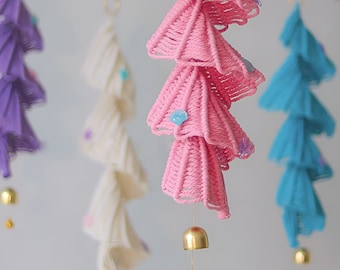 Modello da appendere alla parete con conchiglie macramè per principianti, tutorial in PDF macramè, apprendimento del macramè, modelli macramè, modello PDF, regalo macramè fai da te