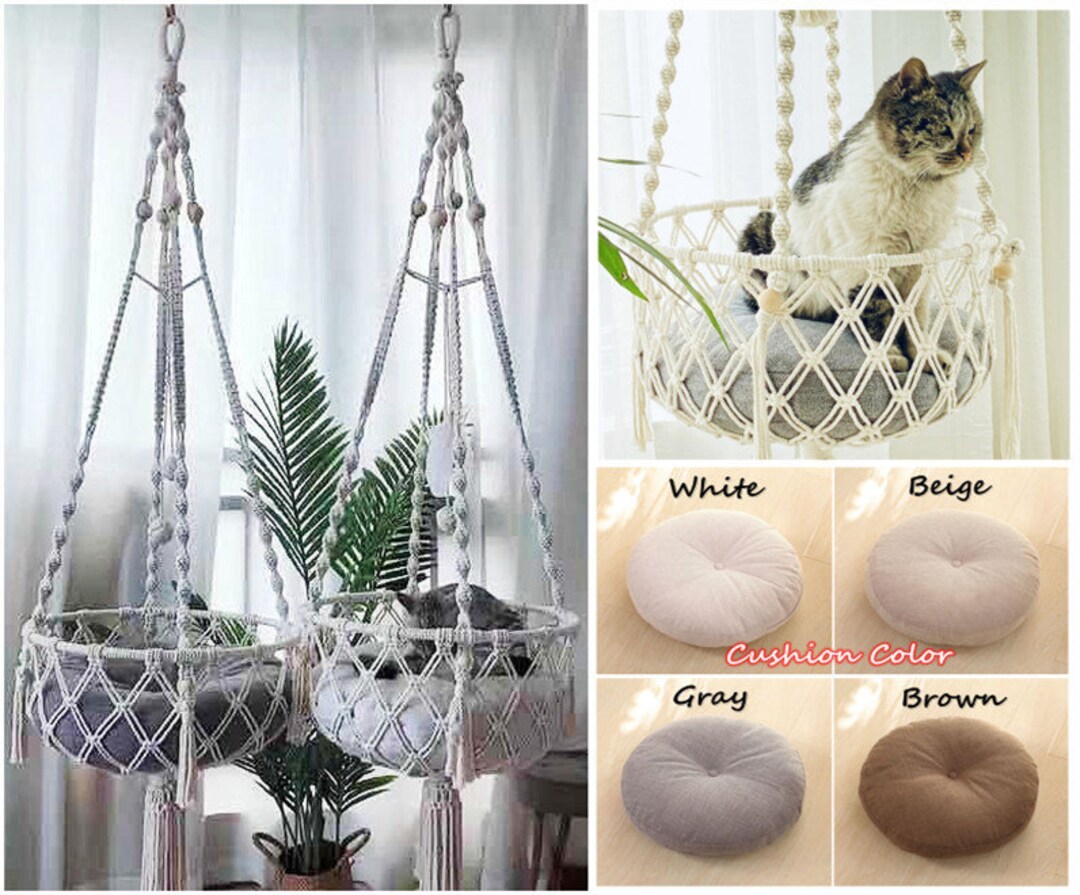 Macrame cat swing new arrivals