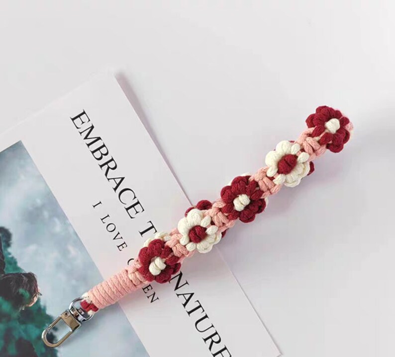 POZIOM POCZĄTKUJĄCY / Samouczek makramy / Nauka makramy / Pasek na telefon makramy / Brelok makramy / Zestaw do makramy DIY / Wzór PDF / Wersja angielska zdjęcie 8