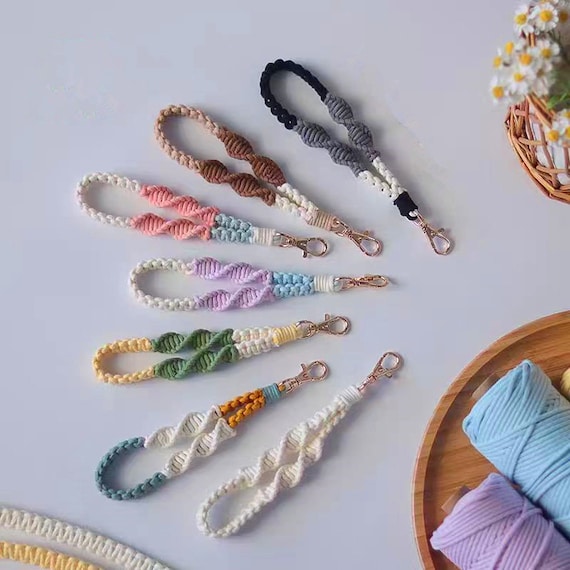 BEGINNER LEVEL / Macrame Tutorial Pdf / Macrame Instruction / Learn Macrame / Macrame Phone Strap / Macrame PDF Pattern/English Version