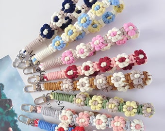 NIVEAU DÉBUTANT / Tutoriel macramé / Apprendre le macramé / Sangle de téléphone en macramé / Porte-clés en macramé / Kit macramé bricolage / Patron PDF/Version anglaise