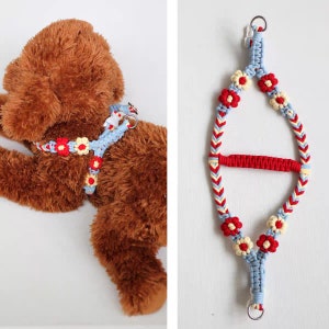Beginner Level Macrame Dog Harness PDF Pattern, DIY Macrame Pattern for Small Dog Harness, Cat Harness, Pet Lover Gift