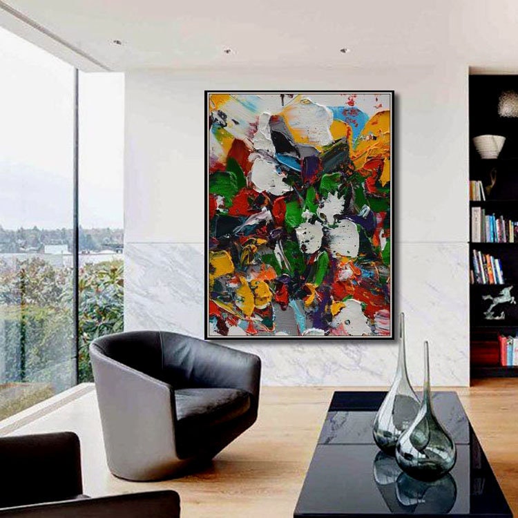 Hand Painted Large Canvas Painting Abstract Painting Texture Etsy