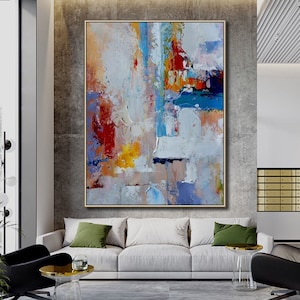 Extra Large Abstract Art, Original Texture Abstract Painting, Canvas ...