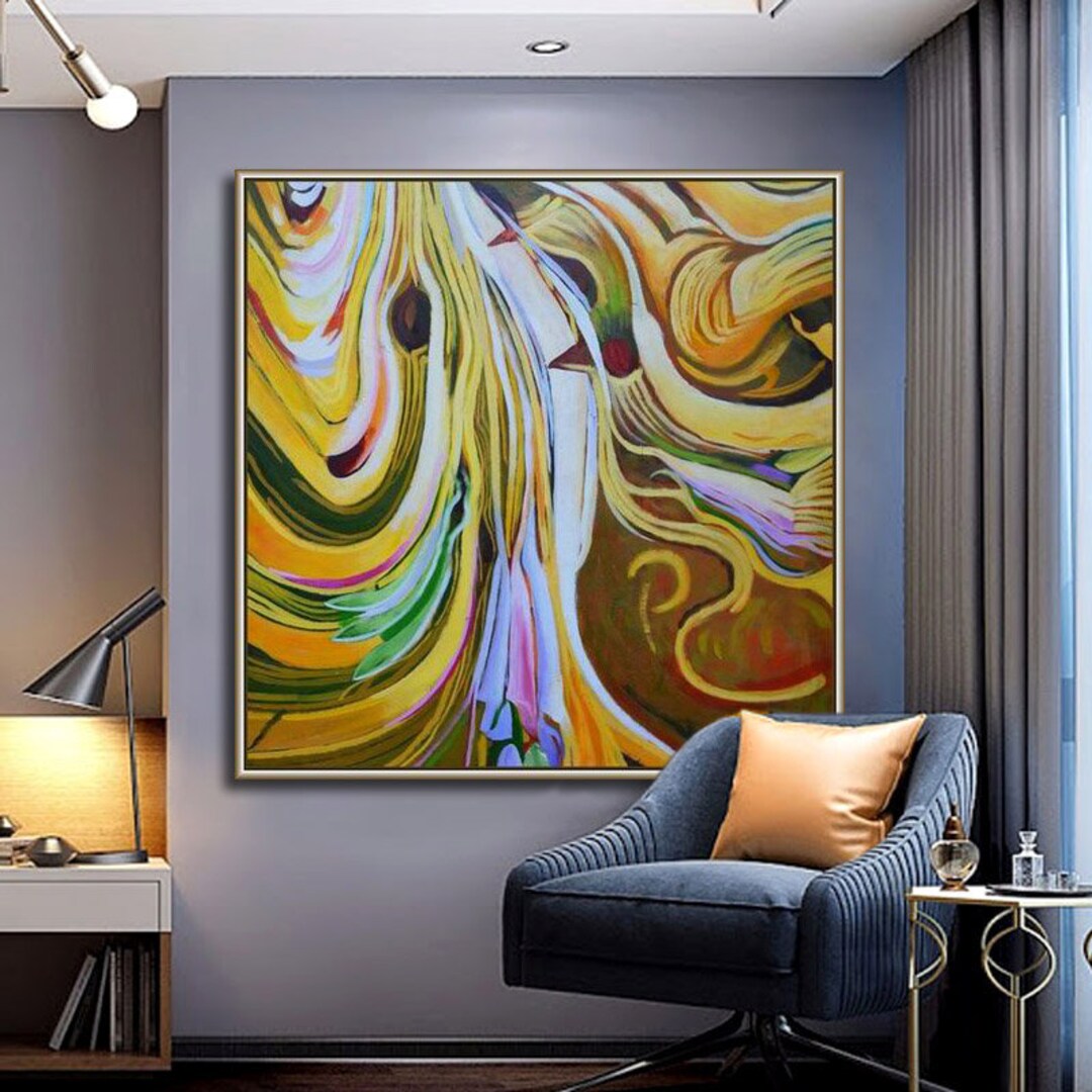 Large Original Abstract Painting, Original Texture Painting, Extra