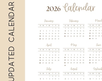 2026 Calendar Update - Gold Relief Society Planner - Binder Pages - Year Calendar - Month Calendars - Meeting Planner Pages - Lesson List