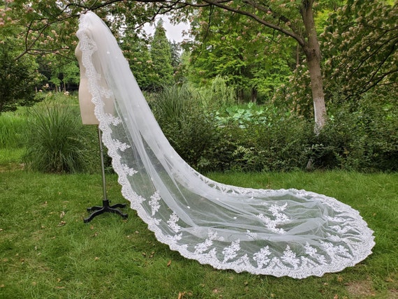 All lace veil discount