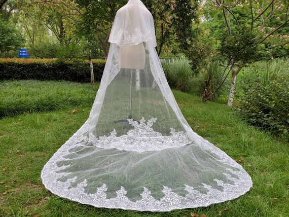 Mikaella Ivory two tier veil. Mikaella Ivory two tier veil main image 3