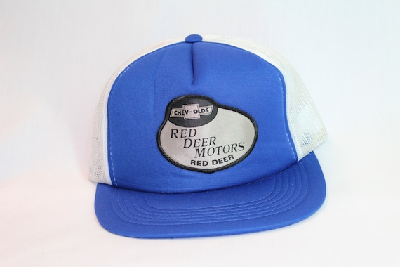 Vintage Red Deer Motors Hat | Old Trucker Cap | Me