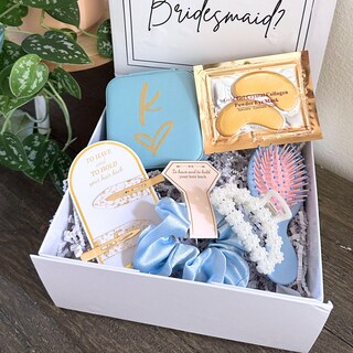 25 Scatole Regalo In Cartone Kraft 9x9x3 Cm: Con Scritta Bridesmaid Proposal, Per Bomboniere, Natale, Baby Shower