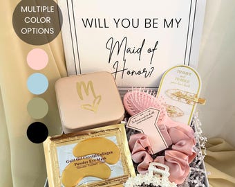 Coffret proposition de demoiselles d'honneur, coffret cadeau de mariage matrone demoiselle d'honneur, serez-vous ma demoiselle d'honneur, jolie boîte cadeau de demoiselle d'honneur nuptiale
