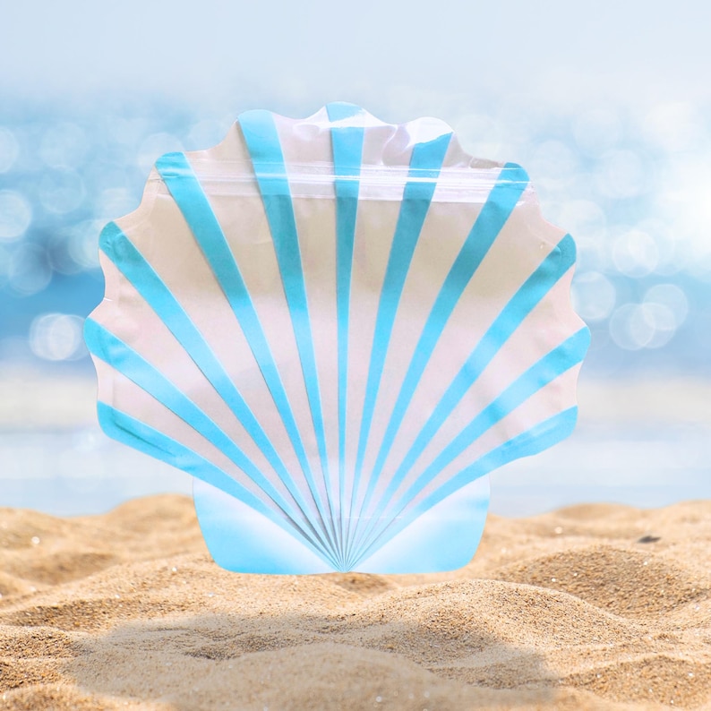 Hangover Kit, Blue Seashell Bag, Last Toast Coast Party Gifts, Shell ...