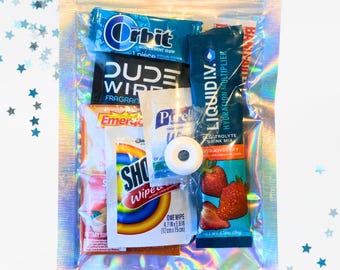 Guys Hangover Kit Party Favors: Bachelorette, Wedding, Birthday - Just In Case Bag, Dude Men His build your own recovery kit goodie bag
