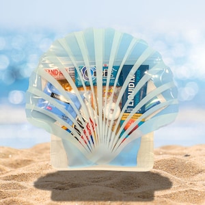 Hangover Kit, Blue Seashell bags, last toast coast Party Gifts, Sea Shell Shape Bag Recovery Kit Bundle, Bachelorette beach party favors kit
