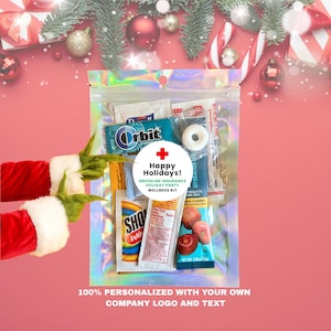 Recovery kit, Christmas Party Bag, Day after XmasParty Survival Hangover Kit, birthday gift, Holiday Christmas Eve Oh ho ho Hangover kit