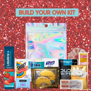 Hangover kit, Build Your Own Custom Filled Pack, Bachelor or Bachelorette, goodie travel bag, Wedding, Birthday, Girls Trip, Bridesmaid gift