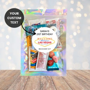 Hangover Kit, Las Vegas Bridal Party Favor, Girls Guys Night Out Kit, 21. urodziny, druhna, zestaw na wieczór kawalerski i panieński w Vegas