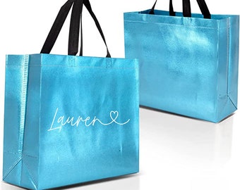 Red holiday gift bag | reusable gift bag | holiday reusable bags | holiday personalized gift bag | personalized bag | christmas bag