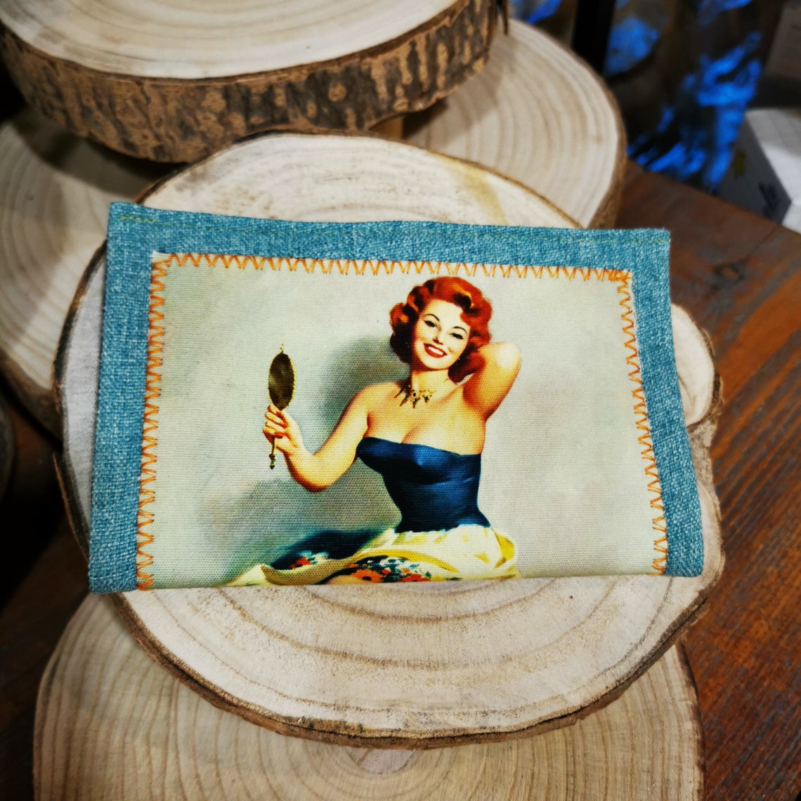 Pinup Girl Wallet Etsy