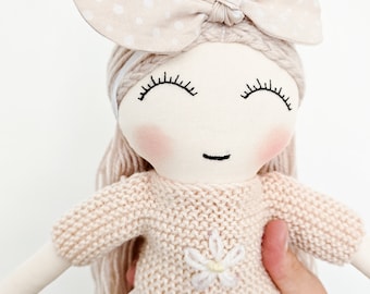 Handmade Doll, Heirloom Doll, Girl gift, Handmade Doll.