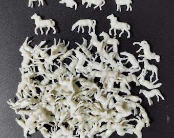 Lot De 3 Figurines Anciennes Quiralu - Soldats à Cheval En Plastique - Collection