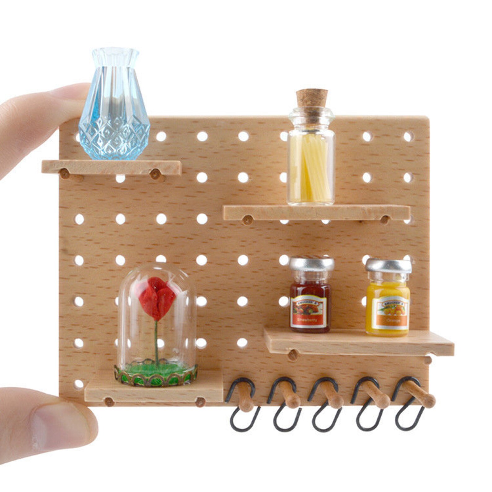 1/12 1/6 Scale Dollhouse Miniature Kitchen Wall Shelf Mini Etsy