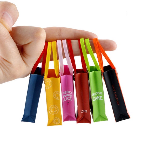 16 Scale Mini Shopping Bags Dollhouse Miniature Totes Mini Etsy