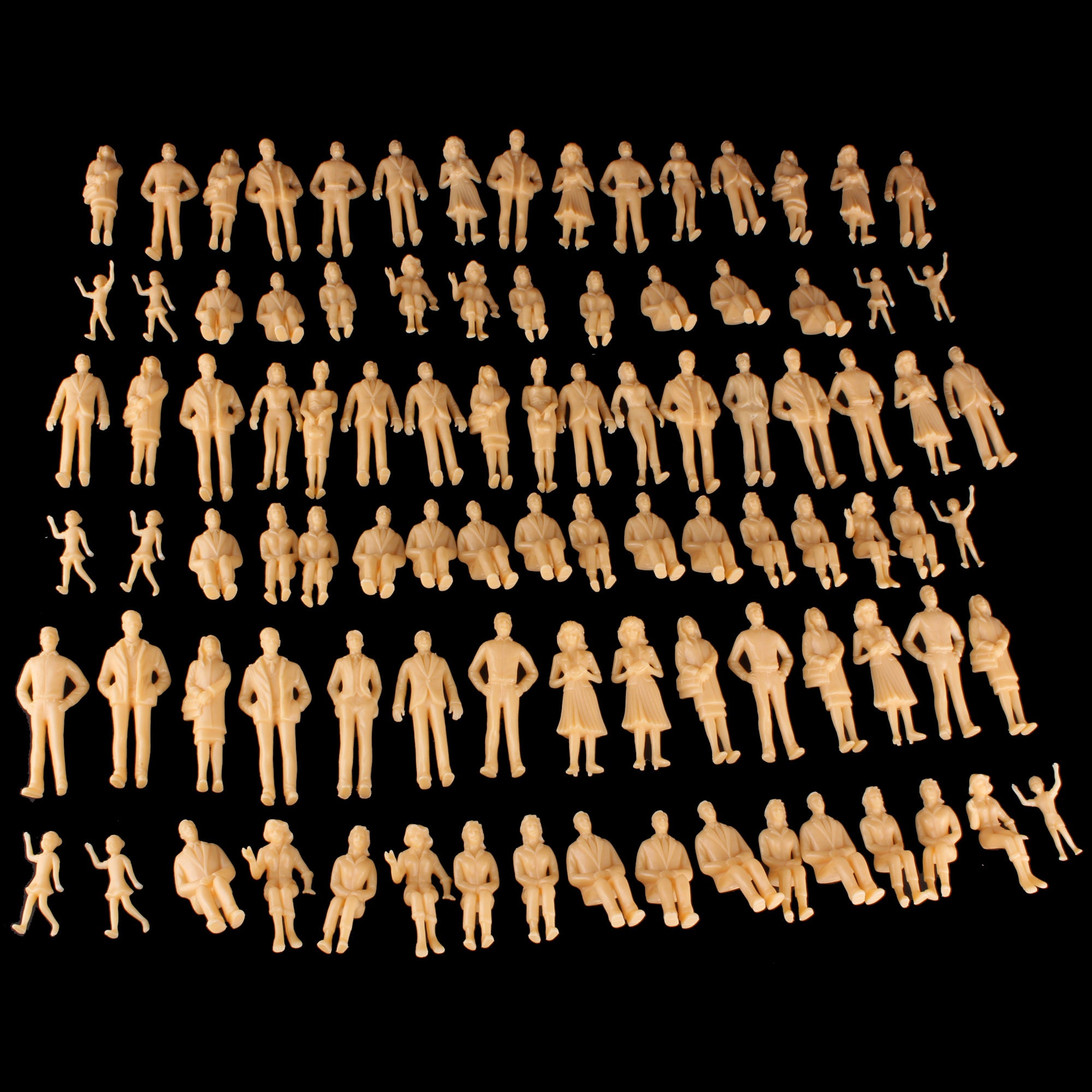 Figurines Miniatures Pour Maquettes Voitures - Échelles Variées (1/64, 1/87...), Résine Neuve